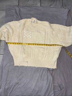Denimist Cream -Knit Flag Sweater (NWOT)